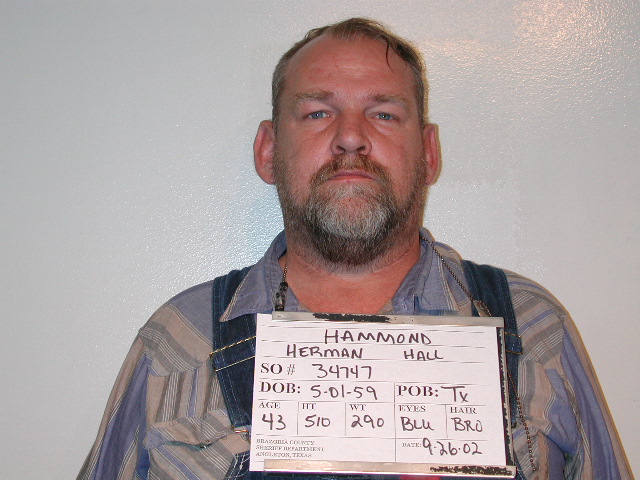 HAMMOND, HERMAN H booking photo