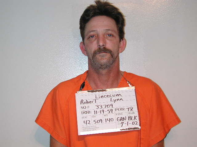 LINCECUM, ROBERT LYNN booking photo