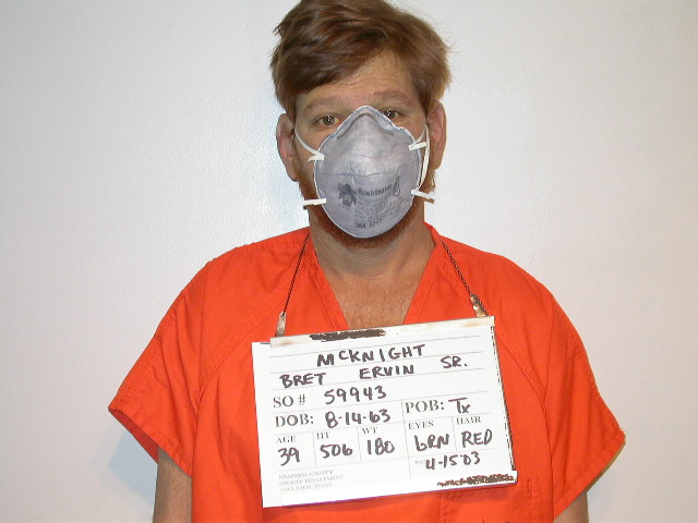 MCKNIGHT, BRET ERVIN arrested by Brazoria County SO/PD