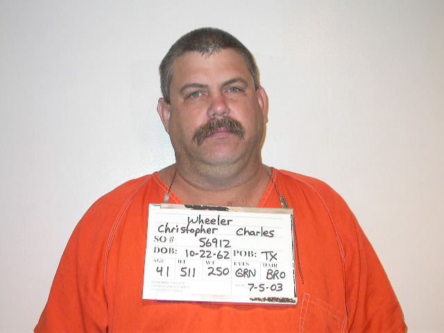 WHEELER, CHRISTOPHER C arrested by Brazoria County SO/PD