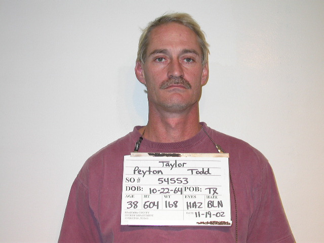 TAYLOR, PEYTON TODD arrested by PI