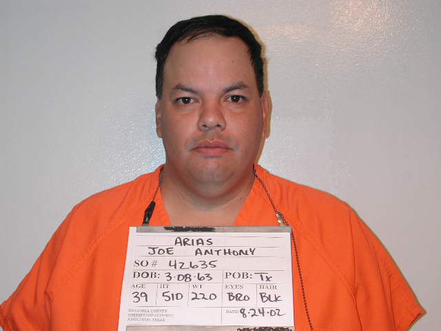 ARIAS, JOE ANTHONY arrested by Brazoria County SO/PD