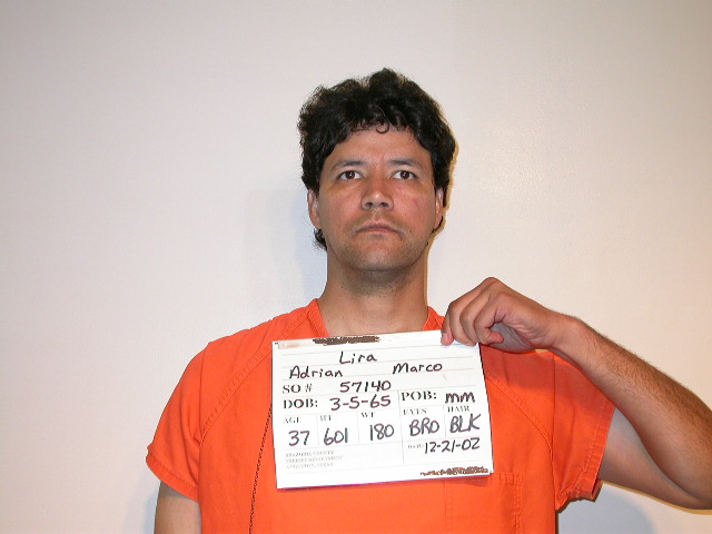 LIRA, ADRIAN MARCO arrested by Brazoria County SO/PD