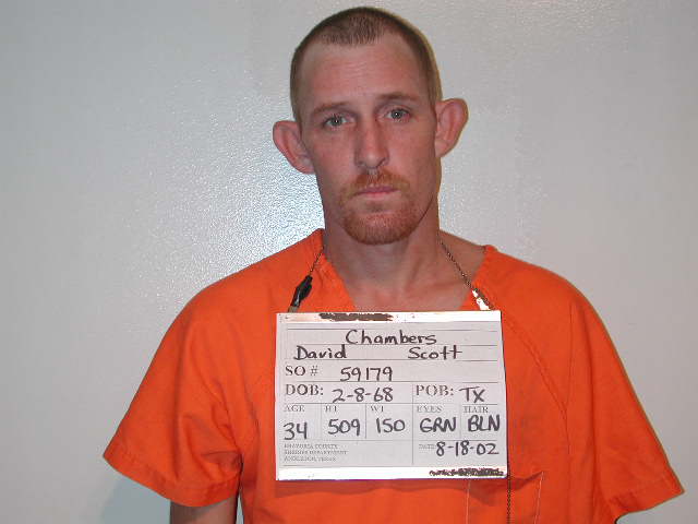CHAMBERS, SCOTT arrested by Brazoria County SO/PD