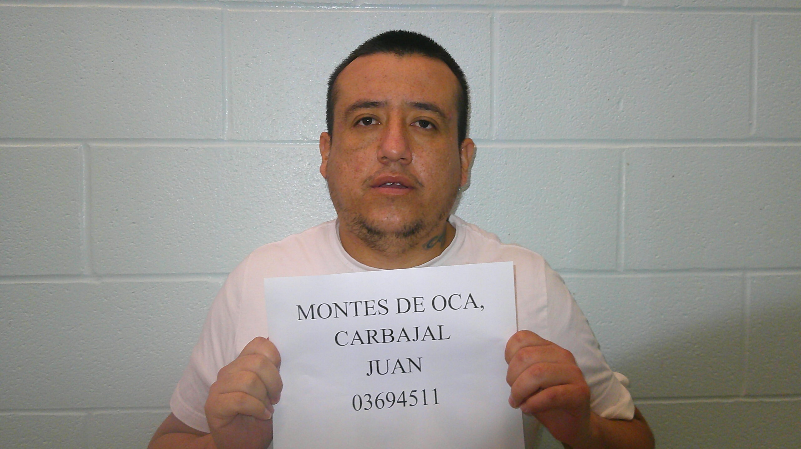 MONTES DE OCA CARBAJAL, JUAN booking photo
