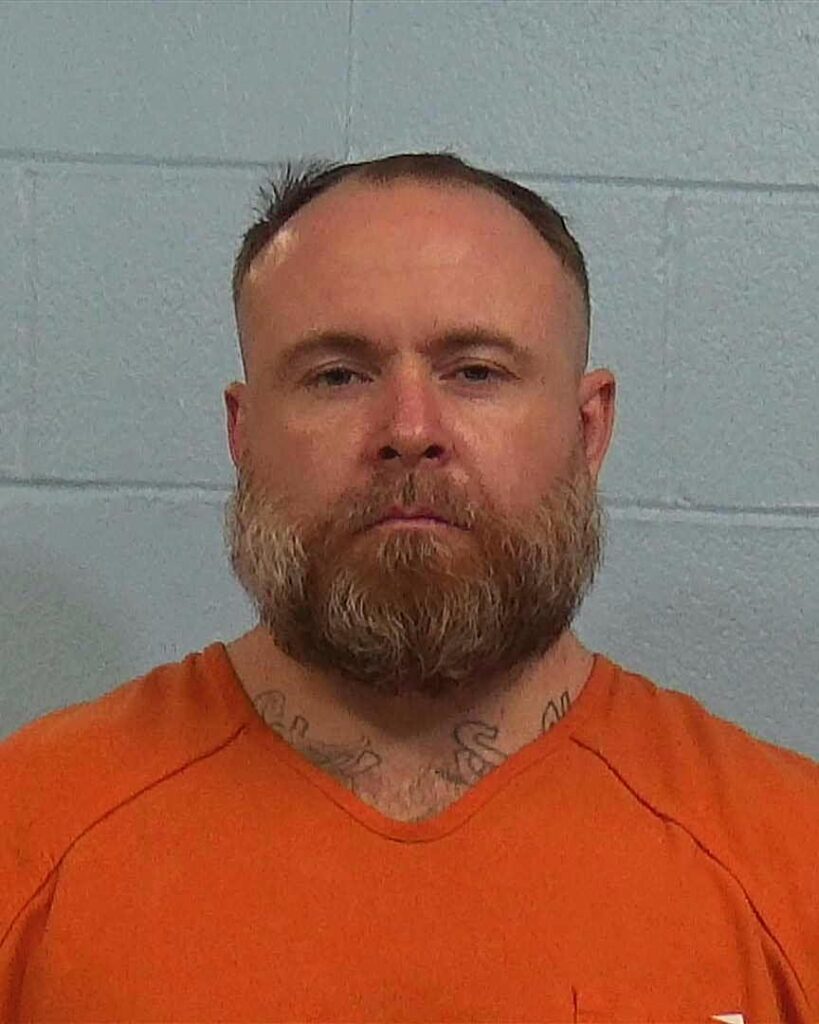 Hendershot, James Dean arrested in Williamson County, Texas mugshot